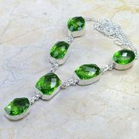 Per 214d collier parure sautoir renaissance grand siecle peridot quartz argent 925 achat vente 1