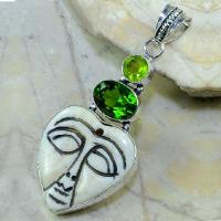 Per 218a pendant pendentif peridot jade bouddha taille argent 925 achat vente bijoux