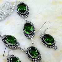 Per 232c parure collier boucles oreilles peridot quartz argent 925 achat vente