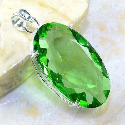 Per 234a pendant pendentif peridot pierre taillee gemme argent 925 achat vente bijoux 1