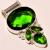 Per 246a pendant pendentif peridot pierre taillee gemme argent 925 achat vente bijoux 1