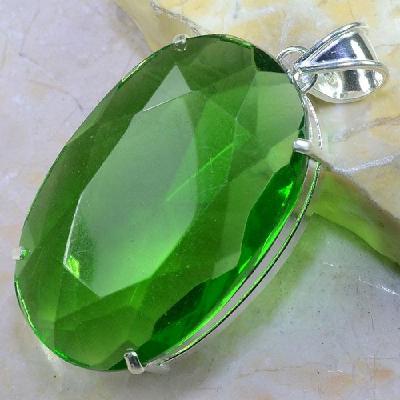 Per 279a pendentif pendant 51g peridot pierre taillee argent 925 achat vente bijoux