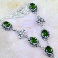 Per 282c collier parure sautoir peridot unakite quartz argent 925 achat vente