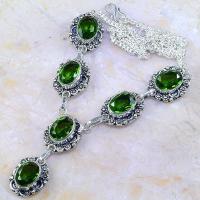 Per 304d collier parure sautoir peridot unakite quartz argent 925 achat vente