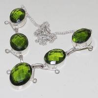 Per 320d collier parure sautoir peridot vert quartz argent 925 achat vente