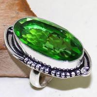 Per 330b bague t51 medievale peridot chevaliere quartz vert bijou argent 925 achat vente 2