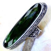 Per 339c bague t60 medievale peridot chevaliere quartz vert bijou argent 925 achat vente 1