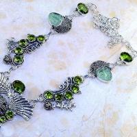 Per 346b collier parure bouddha peridot steampunk gothique elfique bijou argent 925 achat vente