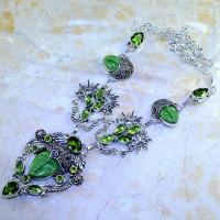 Per 347d collier parure bouddha peridot steampunk gothique elfique bijou argent 925 achat vente