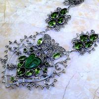 Per 350b collier parure bouddha peridot steampunk gothique elfique bijou argent 925 achat vente