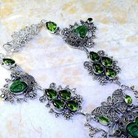 Per 350c collier parure bouddha peridot steampunk gothique elfique bijou argent 925 achat vente