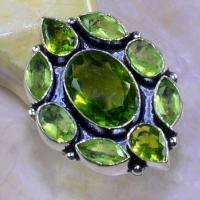 Per 352b bague t58 medievale peridot chevaliere quartz vert bijou argent 925 achat vente