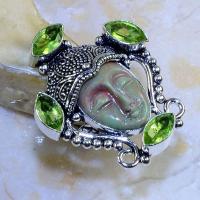 Per 362b bague t52 bouddha peridot steampunk gothique elfique bijou argent 925 achat vente