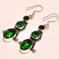 Per 364b boucles pendants oreilles peridot quartz argent 925 achat vente bijou