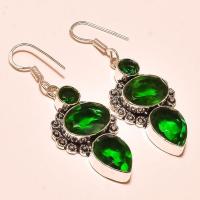 Per 365a boucles pendants oreilles peridot quartz argent 925 achat vente bijou