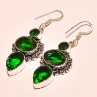 Per 365b boucles pendants oreilles peridot quartz argent 925 achat vente bijou