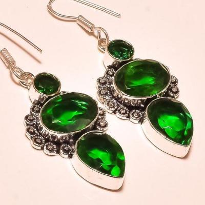 Per 365c boucles pendants oreilles peridot quartz argent 925 achat vente bijou