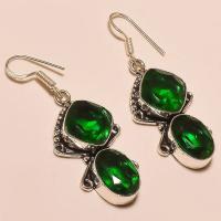 Per 371a boucles pendants oreilles peridot quartz argent 925 achat vente bijou