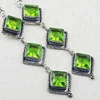 Per 377c boucles pendants oreilles peridot quartz argent 925 achat vente bijou