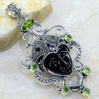 Per 386a pendentif pendants peridot bouddha gothique argent 925 achat vente bijou 1