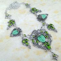 Per 392a collier parure peridot bouddha gothique argent 925 achat vente bijou