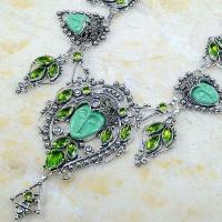 Per 392b collier parure peridot bouddha gothique argent 925 achat vente bijou