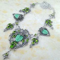 Per 392d collier parure peridot bouddha gothique argent 925 achat vente bijou