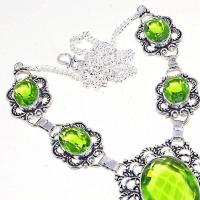 Per 396c collier parure sautoir peridot quartz argent 925 achat vente bijou