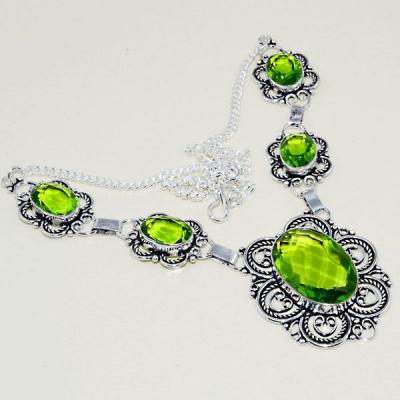 Per 397b collier parure sautoir peridot quartz argent 925 achat vente bijou