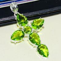 Per 504a croix pendentif pendants peridot gothique argent 925 achat vente bijou