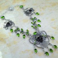 Per 509a collier parure peridot bouddha gothique argent 925 achat vente bijou 1