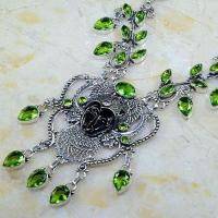 Per 509b collier parure peridot bouddha gothique argent 925 achat vente bijou 1