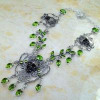 Per 509d collier parure peridot bouddha gothique argent 925 achat vente bijou 1