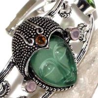 Per 518c bracelet torque bouddha peridot vert 1900 bijoux achat vente argent 925