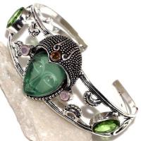 Per 518d bracelet torque bouddha peridot vert 1900 bijoux achat vente argent 925