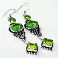 Per 521a boucles oreilles peridot gothique achat vente bijou argent 925