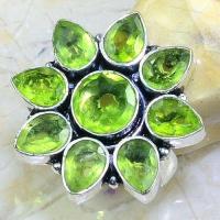 Per 533a bague t54 8x6mm peridot gothique achat vente bijou argent 925