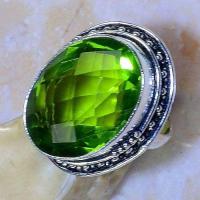 Per 541c bague t57 16x22mm peridot gothique achat vente bijou argent 925