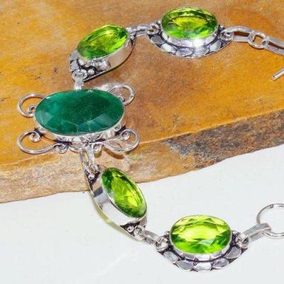Per 545c bracelet emeraude peridot medieval achat vente bijou argent 925