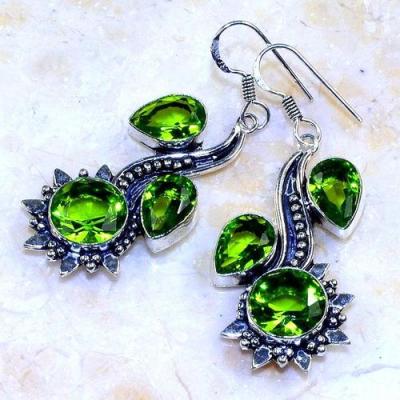 Per 565c boucles oreilles peridot royale achat vente bijou argent 925