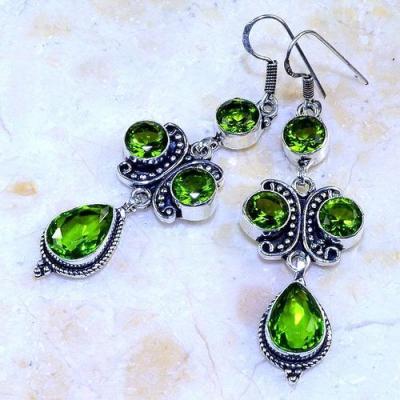 Per 566c boucles oreilles peridot royale achat vente bijou argent 925