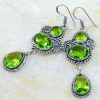 Per 569b boucles pendants oreilles peridot achat vente bijou argent 925