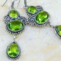 Per 569c boucles pendants oreilles peridot achat vente bijou argent 925