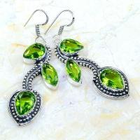 Per 570a boucles pendants oreilles peridot achat vente bijou argent 925