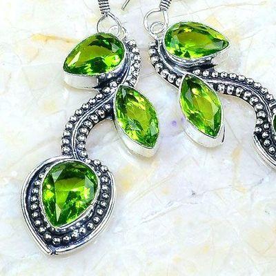 Per 570c boucles pendants oreilles peridot achat vente bijou argent 925