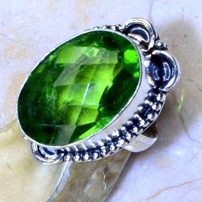 Per 571a bague chevaliere t54 peridot 18x26mm achat vente bijou argent 925