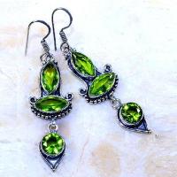 Per 575c boucles pendants oreilles peridot 10x15mm achat vente bijou argent 925