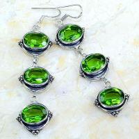 Per 580a boucles pendants oreilles peridot 10x15mm achat vente bijou argent 925