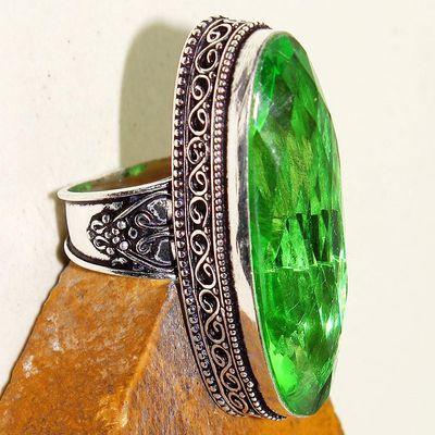 Per 606a bague chevaliere grande t58 14x42mm peridot achat vente bijou argent 925