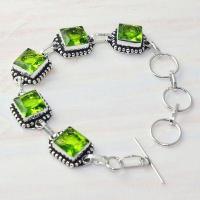 Per 607a bracelet peridot 18gr gothique achat vente bijou argent 925